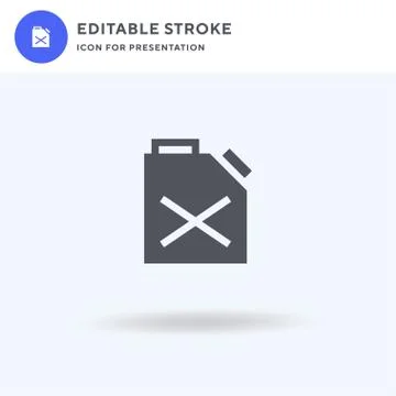 Fuel icon vector, filled flat sign, solid pictogram isolated on white, logo イラスト素材