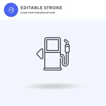 Fuel icon vector, filled flat sign, solid pictogram isolated on white, logo 스톡 일러스트