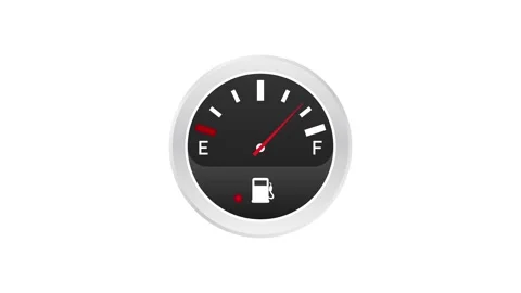 Fuel indicator. Illustration on white background for design ,Empty Energy Stock Footage 148444792