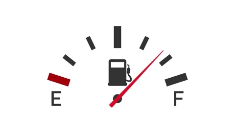 Fuel indicator. Illustration on white background for design ,Empty Energy Stock Footage 148445629