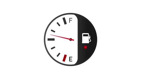 Fuel indicator. Illustration on white background for design ,Empty Energy Stock Footage 148446296