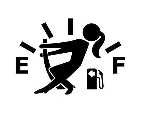 Fuel indicator. vector illustration for a logo. Stock Illustration