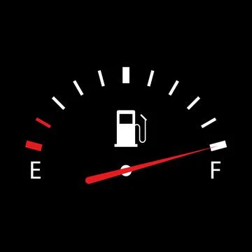 Fuel indicators gas meter. Stock Illustration