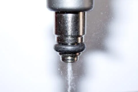 Fuel injector in action Stock Photos