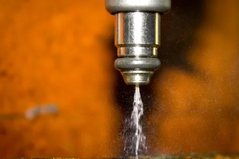 Fuel injector in action Stock Photos