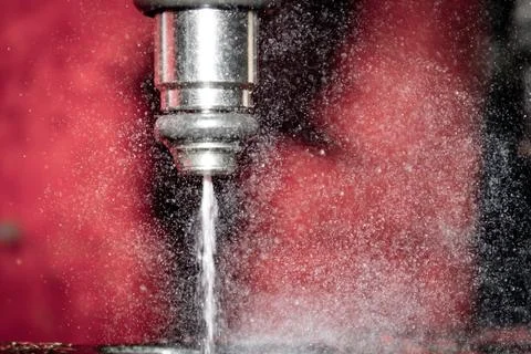 Fuel injector in action Stock Photos