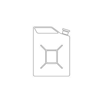 Fuel jerrycan. flat vector icon Stock Illustration