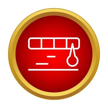 Fuel level indicator showing full tank status Stock Illustration