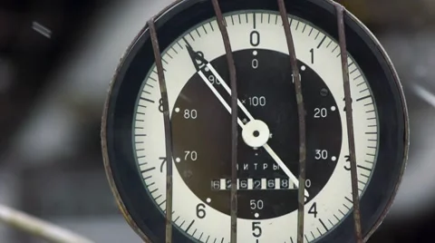 Fuel meter 1 Stock Footage 7543571