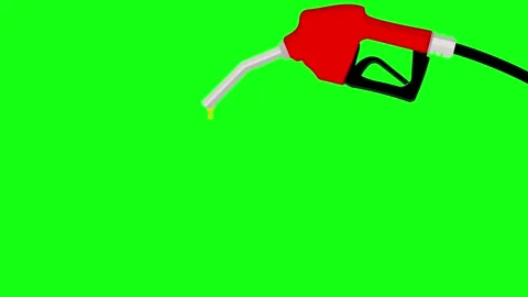 Fuel nozzle animated fuel nozzle dripping fuel remaining croma 4k Stock Footage 312295992