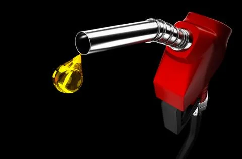 Fuel nozzle drip. Stock Illustration