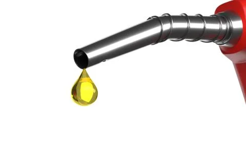 Fuel nozzle drip. Stock Illustration