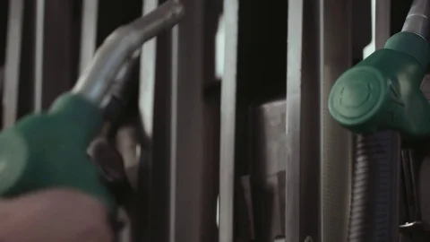 Fuel is poured into the tank Stock Footage 76883769