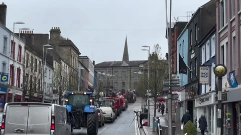 Fuel protests continue across Northern Ireland Video stock 332724095