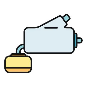 Fuel pump car engine part supplying gas Stock Illustration