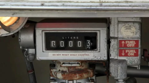 Fuel pump gauge Stock Footage 4958496