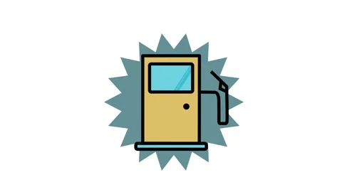 Fuel Pump icon, Petrol shortage crisis symbol Stock Footage 161965366