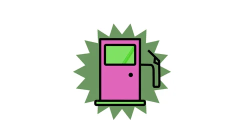 Fuel Pump icon, Petrol shortage crisis symbol Stock Footage 161969174