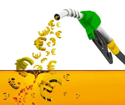 Fuel pump nozzle. Stock Illustration