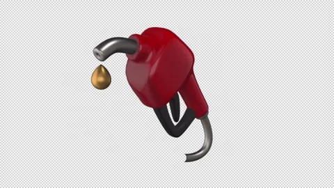 Fuel Pump Petrol Nozzle Animated Icon Stock Footage 341880504