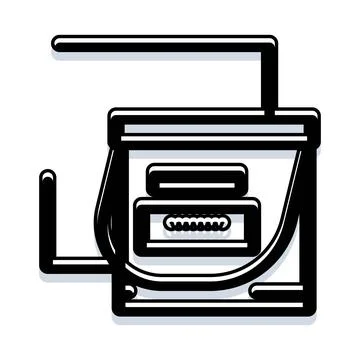 Fuel pump for vehicle refueling process icon Stock Illustration
