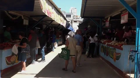 Fuel rationing in Cuba also affects agricultural markets, Havana, CU - 18 Feb 20 Stock Footage 329185536