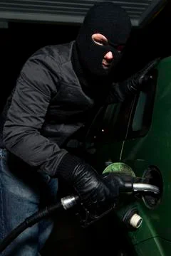 Fuel robbery Stock Photos
