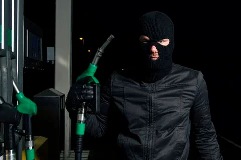 Fuel robbery Stock Photos
