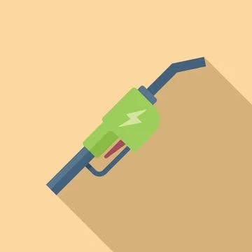 Fuel smart consumption icon flat vector. Engineer care Stock Illustration