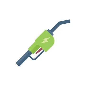 Fuel smart consumption icon flat vector. Engineer care Stock Illustration