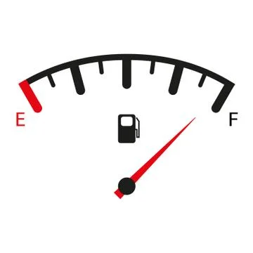 Fuel tank indicator Stock Illustration