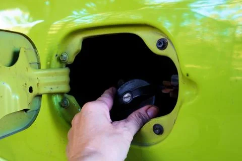 Fuel tank needs refilling Stock Photos