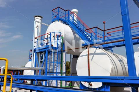 Fuel Tanks and Gas Pipes Stock Photos