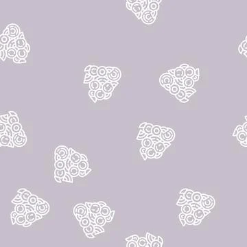 Fuel wood line seamless pattern Stock Illustration