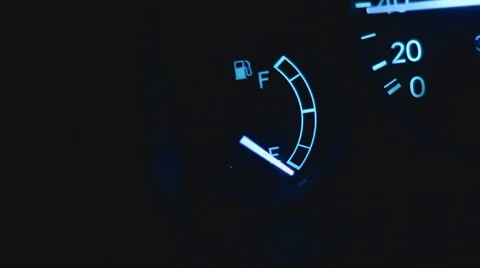 Fuel at zero Stock Footage 951230