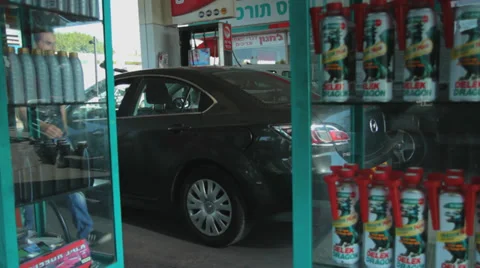 Fueling a car 3 Stock Footage 30209679
