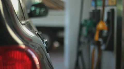 Fueling a car Stock Footage 30209487
