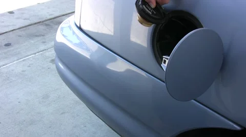 Fueling Economy Car Stock Footage