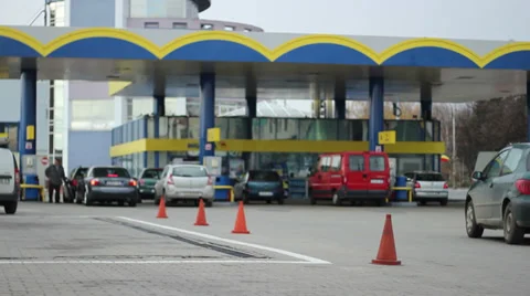 Fuelling at the Petrol Pump Stock Footage 33251666