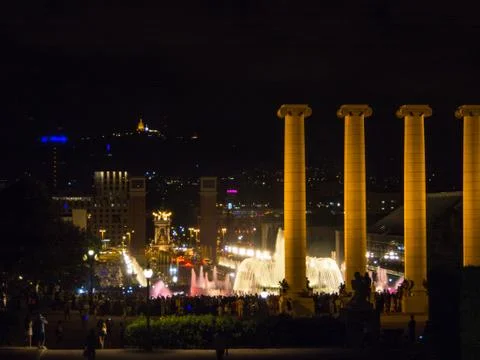 Fuentes Magicas, Barcelona Stock Photos