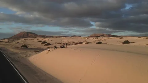 Fuerteventura dune Stock Footage 234729905