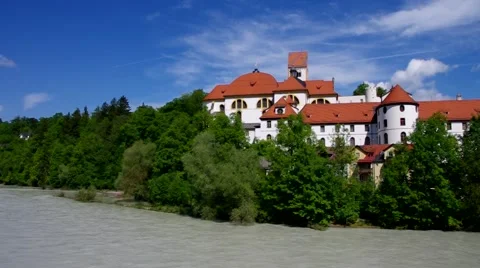 The Fuessen castle in Germany Stock Footage 52883138