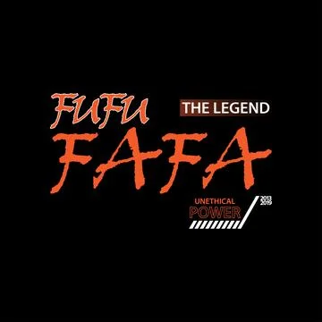 Fufufafa the legend Stock Illustration