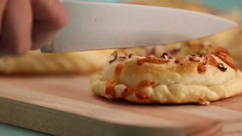 Fugazzetta empanada 2 Stock Footage 132194557