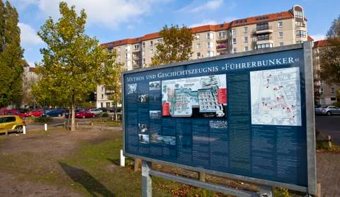Fuhrerbunker location in Berlin. Stock Photos