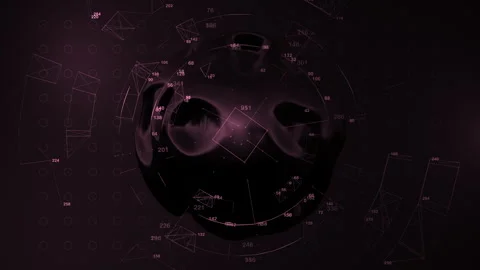 FUI Element Interface for Sci-Fi Projects and Futuristic Cybersecurity Stock Footage 335202256