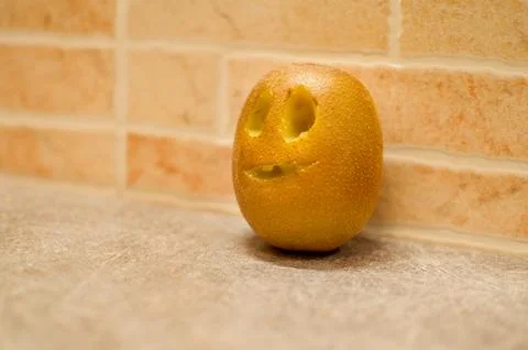 Fuit faces - kiwi Stockfoto's