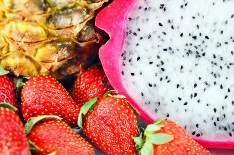 Fuit mix background Stock Photos