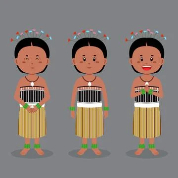 Fuji Character with Various Expression Stock Illustration