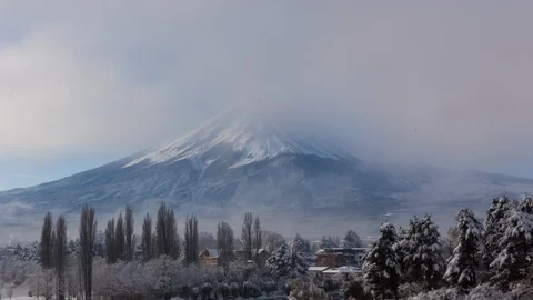 Fuji Mountain Stock Footage 107171288